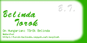 belinda torok business card